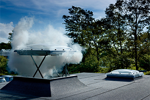 VELUX rookventilatiekoepel voorzien van NCP Keur™